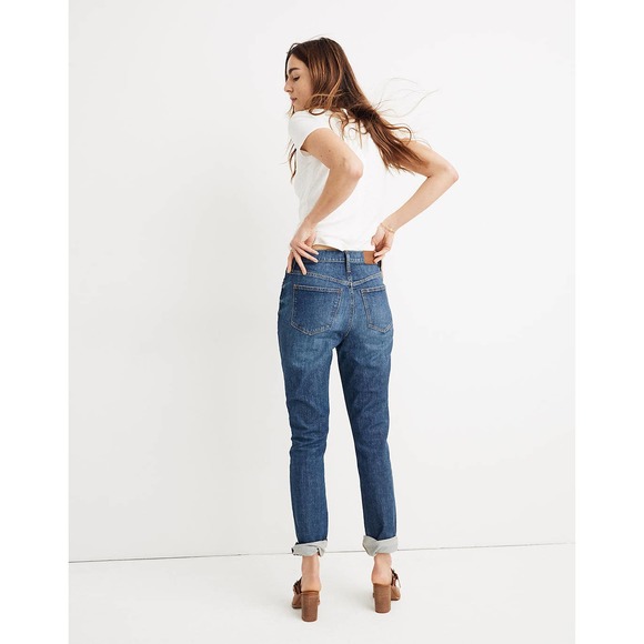Madewell The High-Rise Slim Boyjean Eco Edition Size‎ 25 Relaxed Fit Blue Denim - Picture 2 of 15